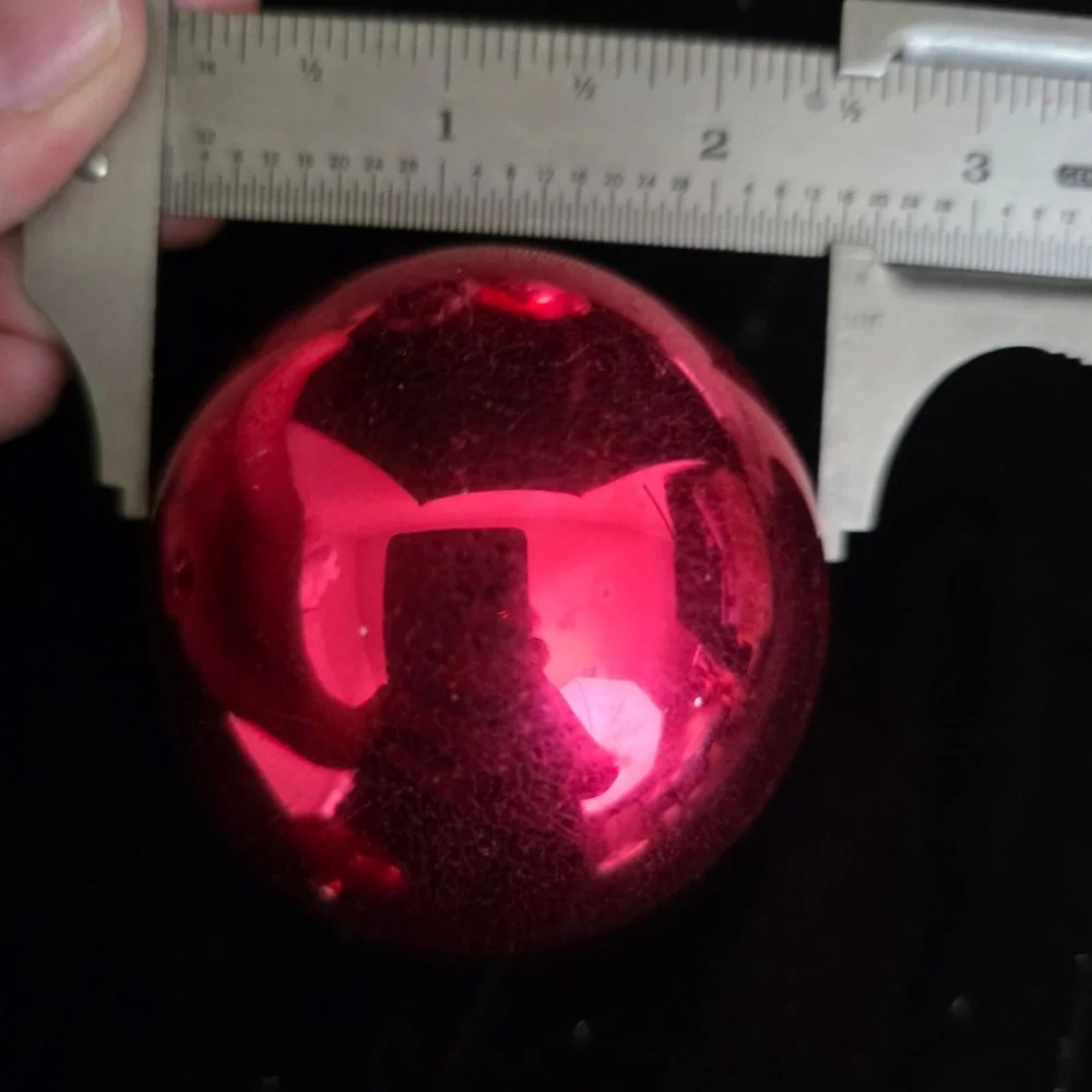 Set of 5 Vintage Red Christmas Ornaments Shiny Brite Poland Japan Hong Kong‎